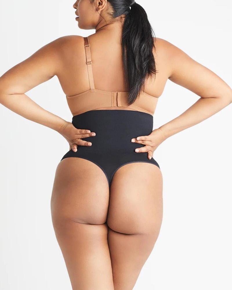 Cooling FX Plus Size High Waisted Thong Black
